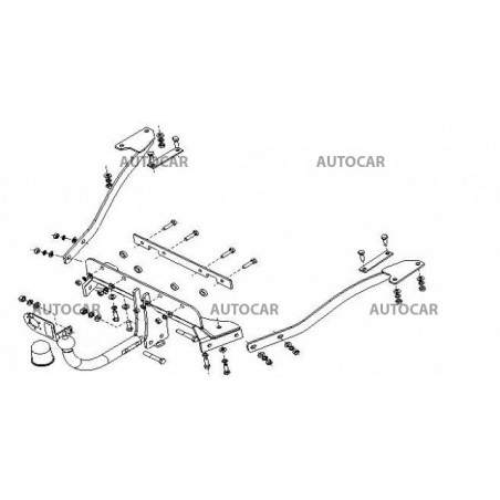 Anhängerkupplung für seria 7 - 4-türig, sedan (E 38) - manuell–AHK starr - von 1994/06 bis 2001/08