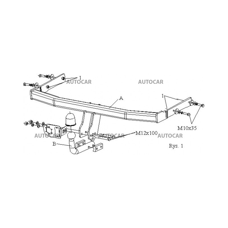 Anhängerkupplung für CORDOBA - 4-türig, (6L2) - automat–AHK abnehmbar - von 2003/01