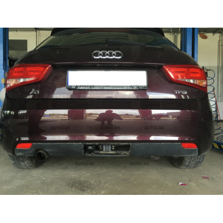 Anhängerkupplung für AUDI A1 - 3/5 tür. - vertikal–AHK abnehmbar Anhängerkupplung für AUDI A1 - 3/5 tür. - vertikal–AHK abnehmbar