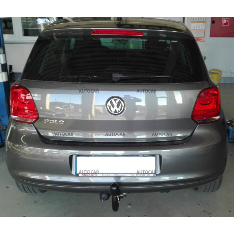 Anhängerkupplung für Volkswagen POLO V. - 3/5 tür. - vertikal–AHK abnehmbar