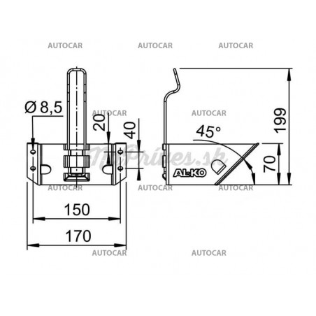 Halter HA 36 St für Unterlegkeil  UK 36