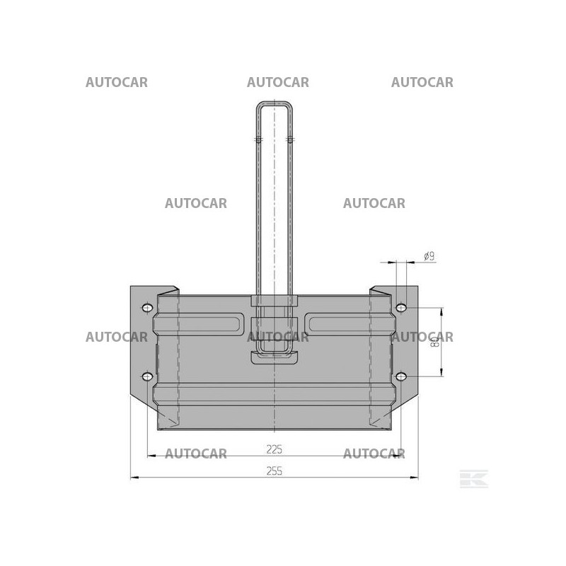 Halter für Unterlegkeil UK 53