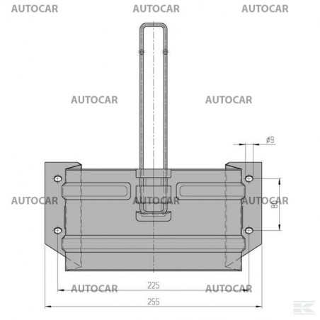 Halter für Unterlegkeil UK 53