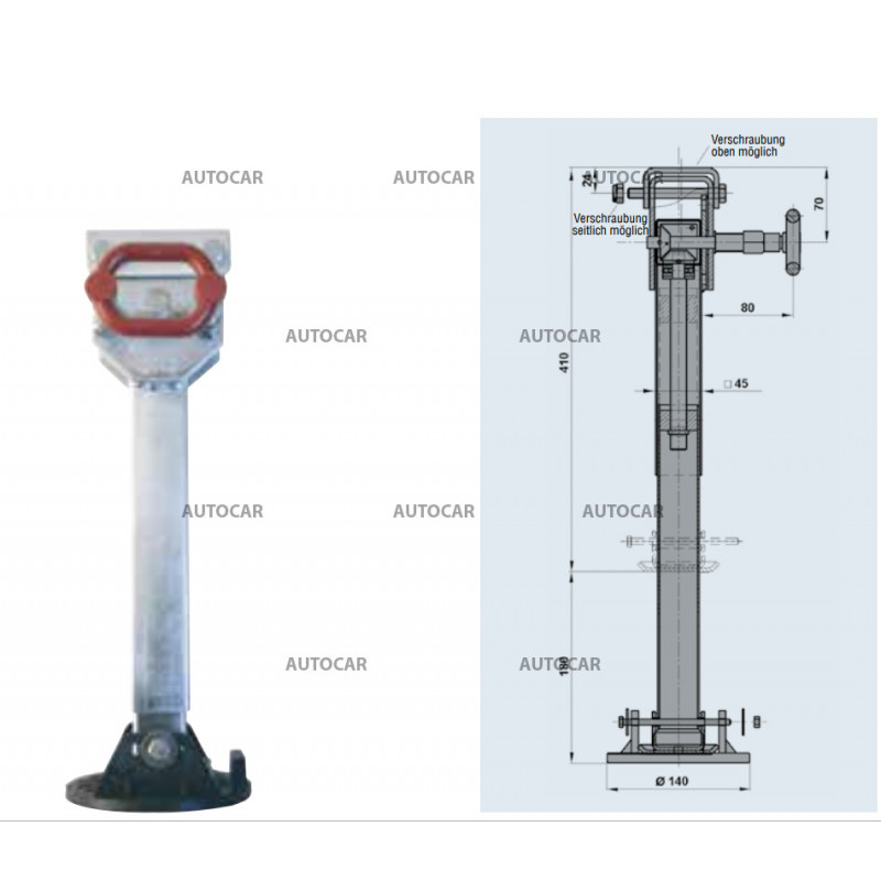 Univerzálna oporná noha