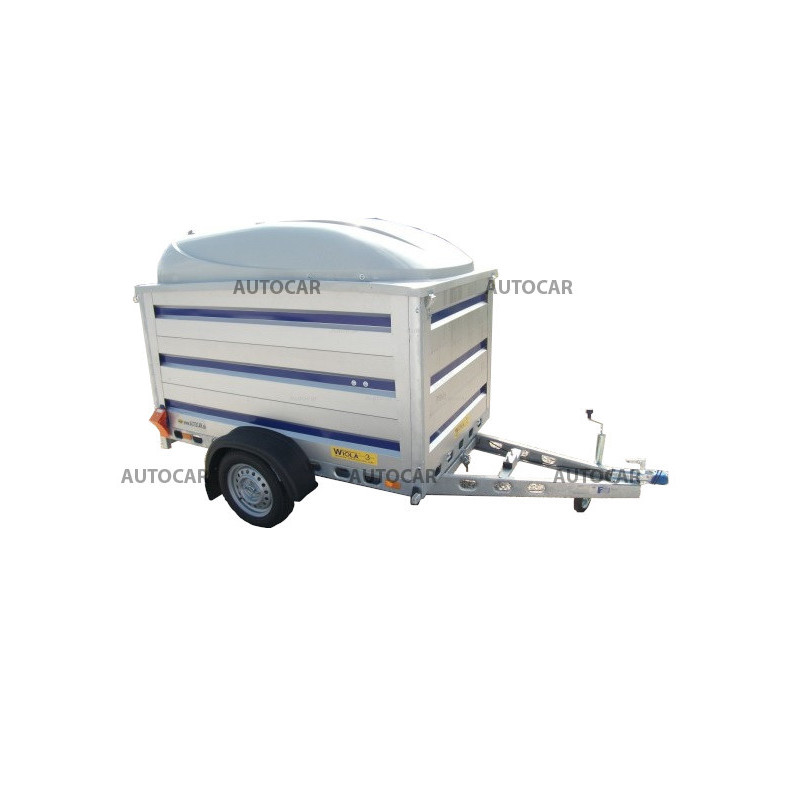 Pritsche Anhänger Kujawiak mit Deckel