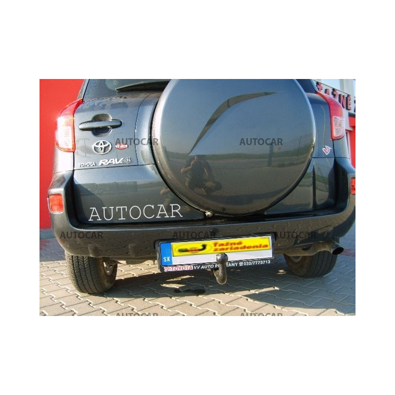 Anhängerkupplung für RAV 4 - 5 dv - s rezervným kolesom na zad. dv. - manuell–AHK starr - von 2006 bis 2009