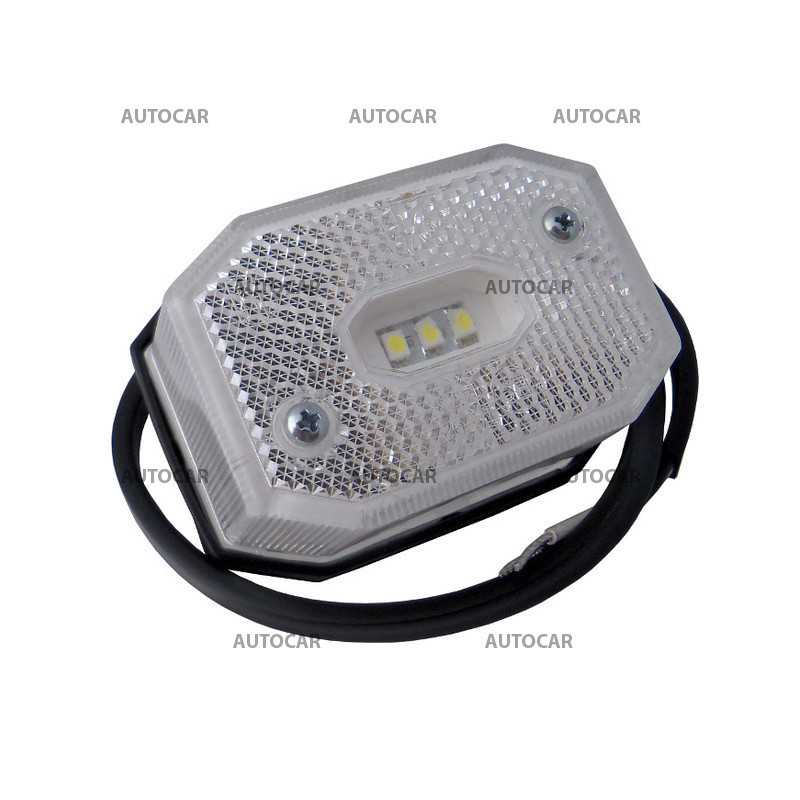 Obrysová LED lampa biela