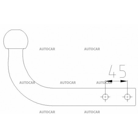 Kugelkopf für starre Anhängerkupplung - AUTO-HAK