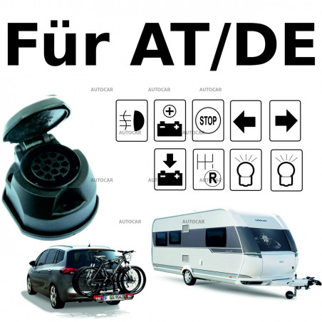 13-PIN - Universal E-Satz (mit Modul) für Anhängevorrichtungen (mit Rückfahrlicht, Dauerplus und Ladeleitung) 13-PIN - Universal E-Satz (mit Modul) für Anhängevorrichtungen (mit Rückfahrlicht, Dauerplus und Ladeleitung)