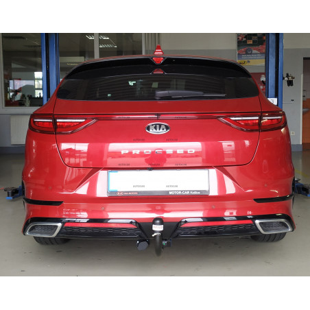 Anhängerkupplung für Kia ProCeed GT Line - automat vertikal–AHK abnehmbar Anhängerkupplung für Kia ProCeed GT Line - automat vertikal–AHK abnehmbar