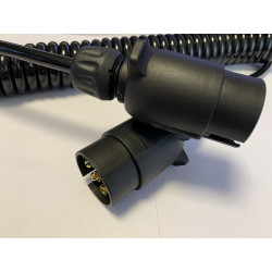 Anschluss Spiralkabel - 2x 7-poligen Stecker