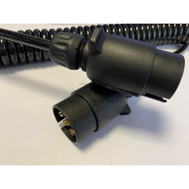 Anschluss Spiralkabel - 2x 7-poligen Stecker