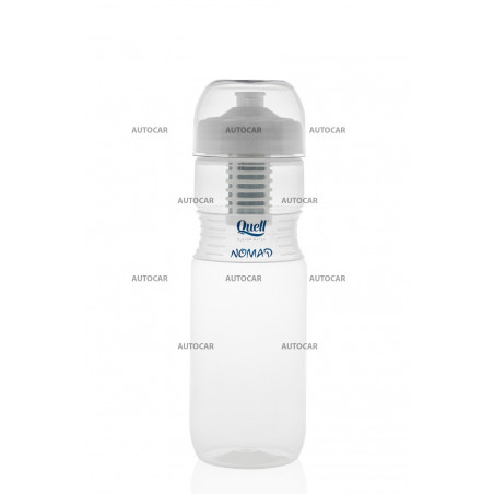 Bottiglia Filtrante QUELL NOMAD 700 Ml Con Tecnologia Disruptor | Borraccia Da Viaggio Senza BPA Per Acqua Pura, Adatta A Portaborracce