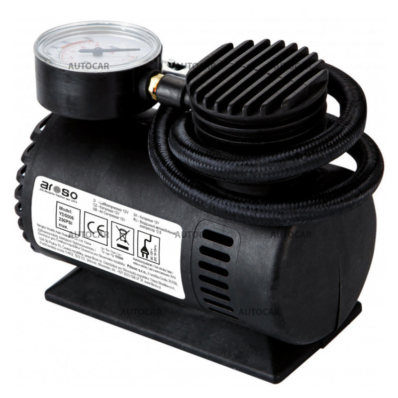YIYIDA Kfz-Luftkompressor, 12 V, elektrisches Autohupen-Kompressor-Kit,  verchromt, Schwarz, für alle Fahrzeuge, LKW, Auto, Zug, Boot