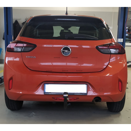 Anhängerkupplung für Opel CORSA F - automat vertikal–AHK abnehmbar Anhängerkupplung für Opel CORSA F - automat vertikal–AHK abnehmbar