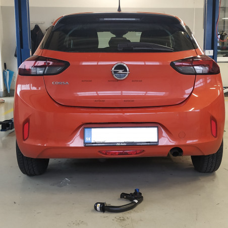 Anhängerkupplung für Opel CORSA F - automat vertikal–AHK abnehmbar Anhängerkupplung für Opel CORSA F - automat vertikal–AHK abnehmbar