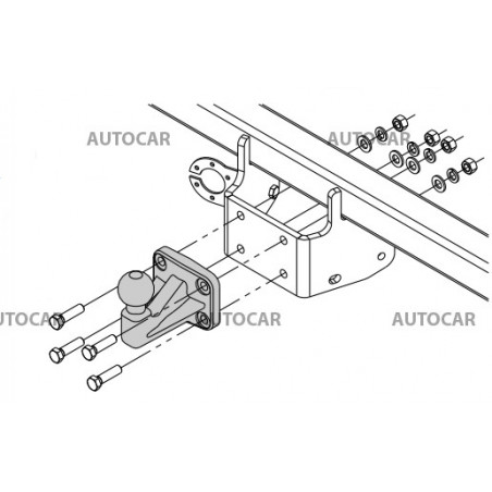 Anhängerkupplung für Opel MOVANO - Kastenwagen L1, L2, L3 - manuall–AHK starr