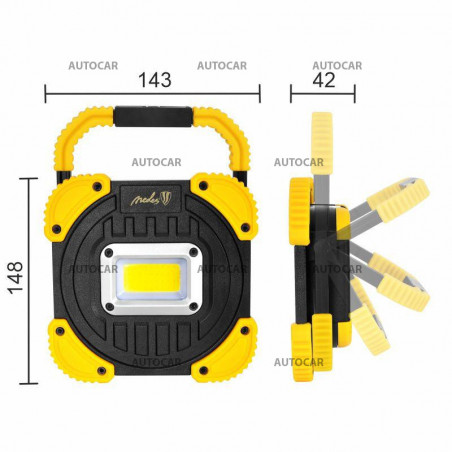Wiederaufladbare LED-Arbeitsleuchte - mit Powerbank Wiederaufladbare LED-Arbeitsleuchte - mit Powerbank
