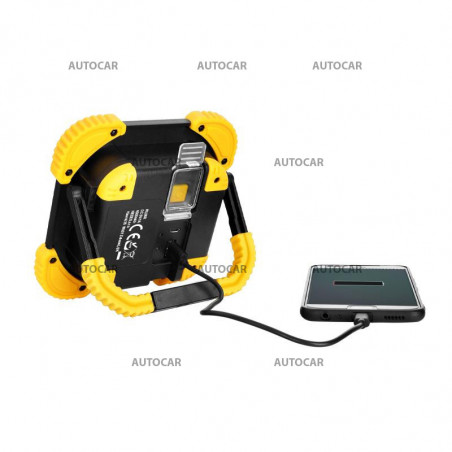 Wiederaufladbare LED-Arbeitsleuchte - mit Powerbank Wiederaufladbare LED-Arbeitsleuchte - mit Powerbank