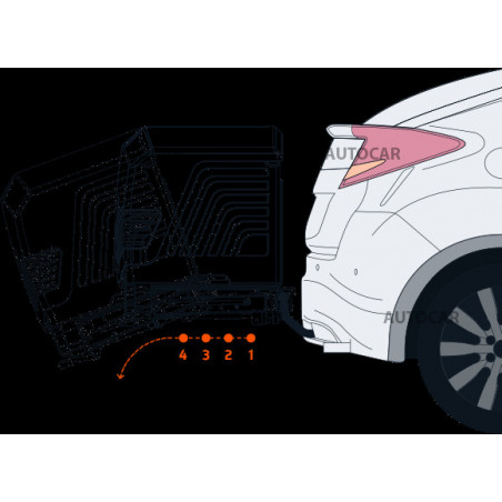 Transportbox für Anhängerkupplung Towbox V3 - schwarz