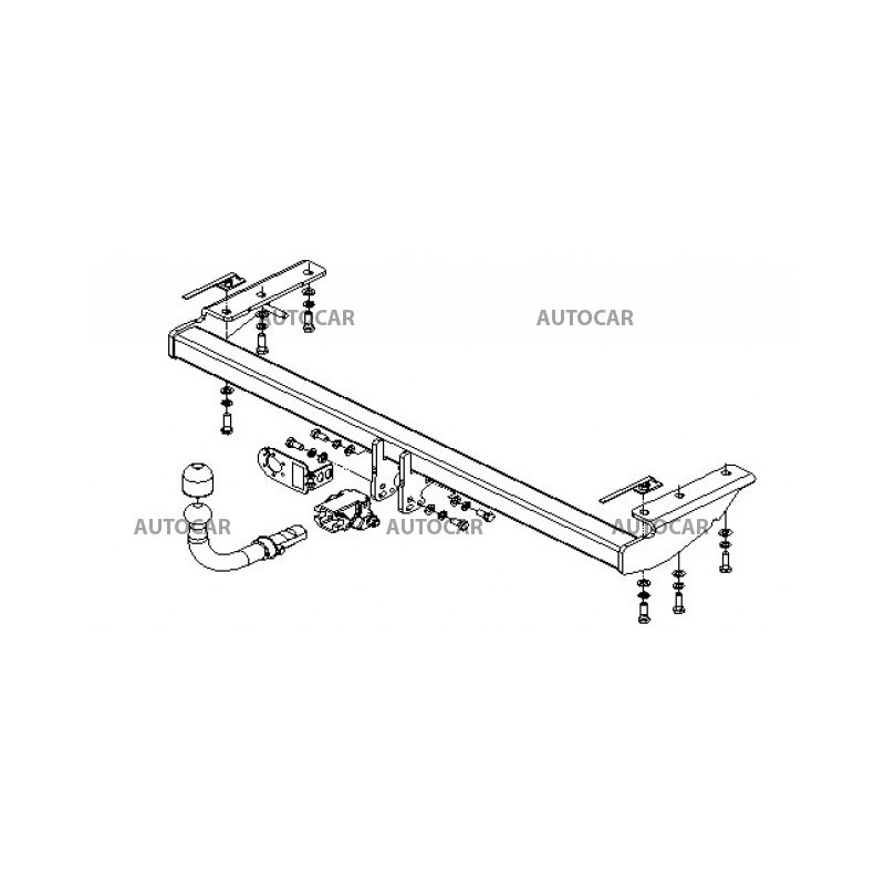 Anhängerkupplung für S 80 - 4 dv - automat–AHK abnehmbar - von 1998 bis 2006