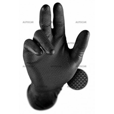 Grippaz 246 - Rutschfeste Nitrilhandschuhe - schwarz - Grösse L (09) Grippaz 246 - Rutschfeste Nitrilhandschuhe - schwarz - Grösse L (09)