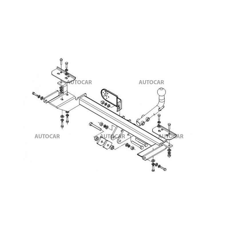 Anhängerkupplung für V 40 - Combi - automat–AHK abnehmbar - von 1996 bis 2000/06