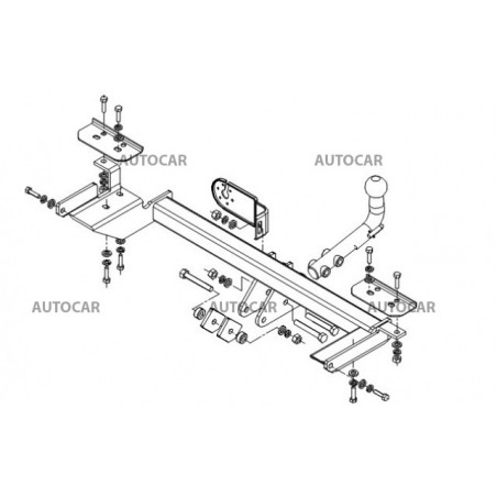 Anhängerkupplung für V 40 - Combi - automat–AHK abnehmbar - von 1996 bis 2000/06