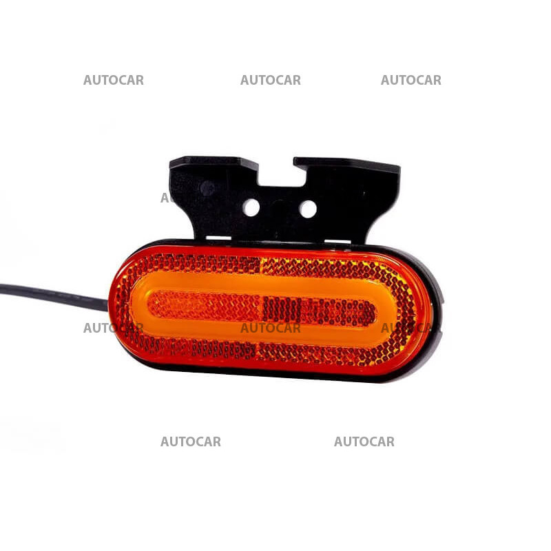 LED-Positionslicht - orange mit Halter und Kabel