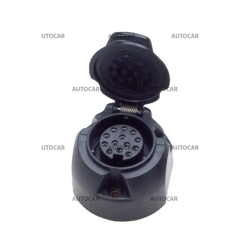 13P / 12V Steckdose mit Mikroschalter