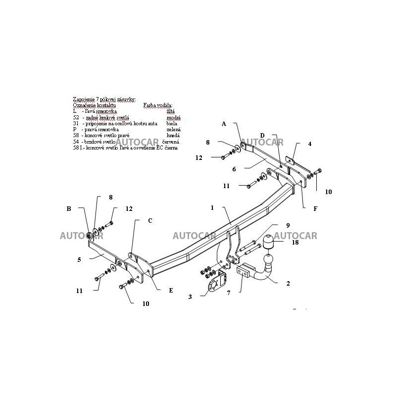 Anhängerkupplung für MEGANE - SCENIC, Van (JMO/1) - manuell–AHK starr - von 2003/10 bis 2009