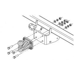 Anhängerkupplung für Toyota PROACE MAX - Kastenwagen L4 - manuall–AHK starr