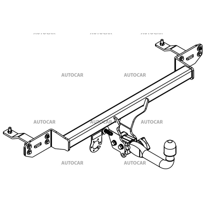 Anhängerkupplung für MG ZS Hybrid+ - automat horizontal–AHK abnehmbar