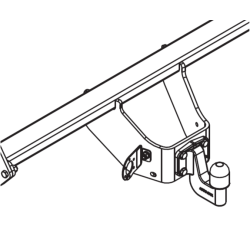 Anhängerkupplung für Toyota HILUX - AN110/AN120/AN130 - manuall–AHK starr
