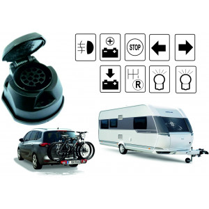 13 PIN fahrzeugspezifisch E-Satz für Anhängerkupplungen - BMW - ohne Blinküberwachung