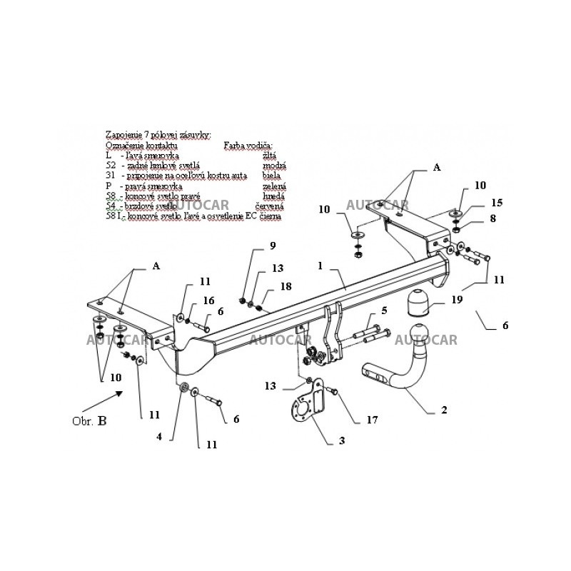 Anhängerkupplung für C 4 - 3/5dv + coupe - manuell–AHK starr - von 2004
