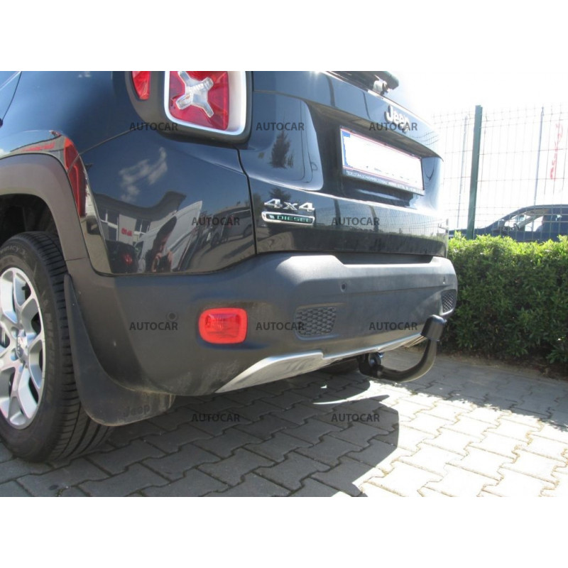 Anhängerkupplung für FIAT 500X -- automat–AHK vertikal abnehmbar - von 2014/-