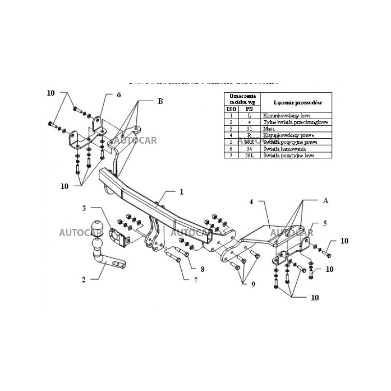 Anhängerkupplung für C-CROSSER - suv - manuell–AHK starr - von 2007