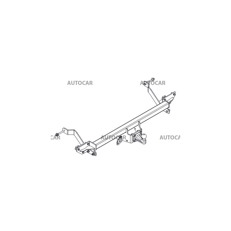 Anhängerkupplung für Citroen JUMPER - Kastenwagen L1, L2, L3 - manuall–AHK starr