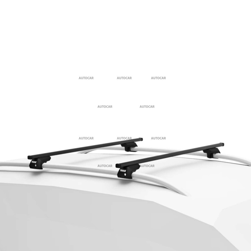 THULE SquareBar Evo Dachträger für Mazda 5 (2004 – 2010) – klassische Dachreling