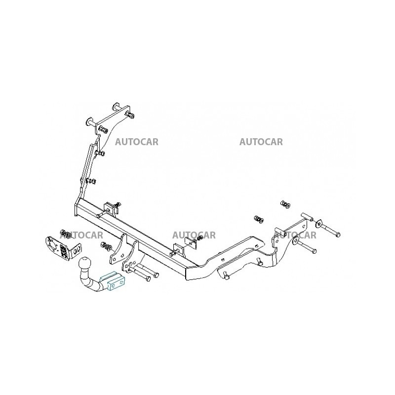 Anhängerkupplung für XSARA PICASSO - 5-türig (N 68) - automat–AHK abnehmbar - von 1999 bis 2007