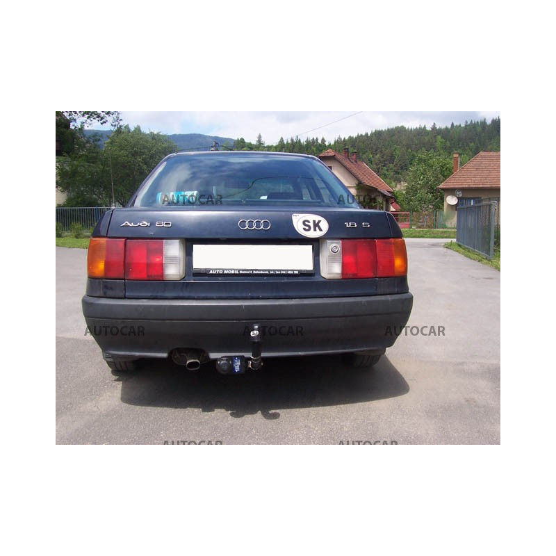 Anhängerkupplung für 80 - 4-türig, nie Quattro, (89, 89 Q, 8 A, B3) - manuell–AHK starr - von 1986/09 bis 1991/08