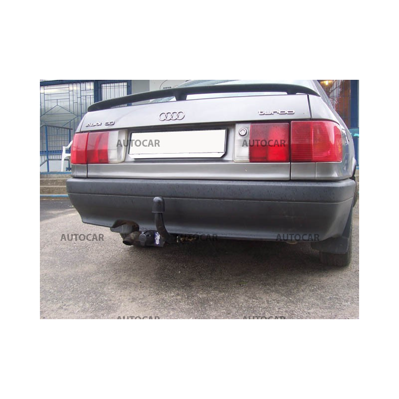 Anhängerkupplung für 80 - 4-türig, nie Quattro, (89, 89 Q, 8 A, B3) - manuell–AHK starr - von 1986/09 bis 1991/08