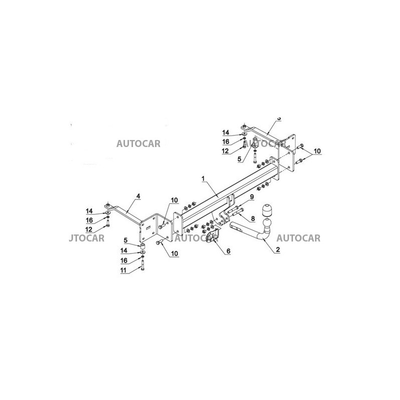 Anhängerkupplung für CROMA - - - automat–AHK abnehmbar - von 2005