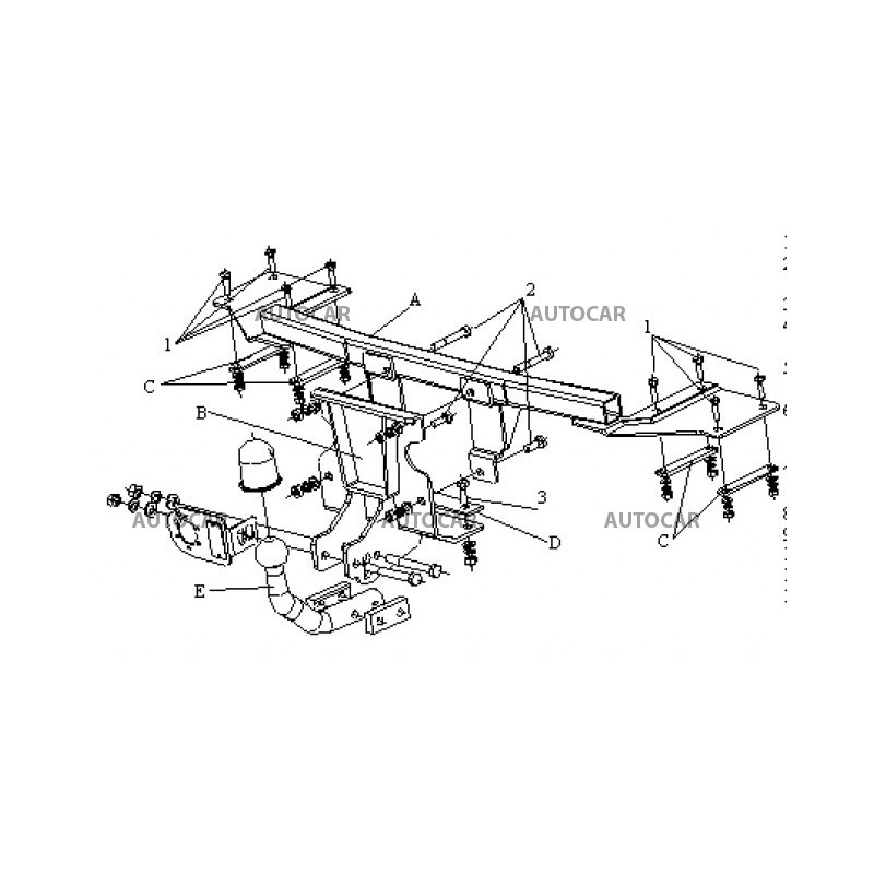 Anhängerkupplung für LINEA - - - manuell–AHK starr - von 2007