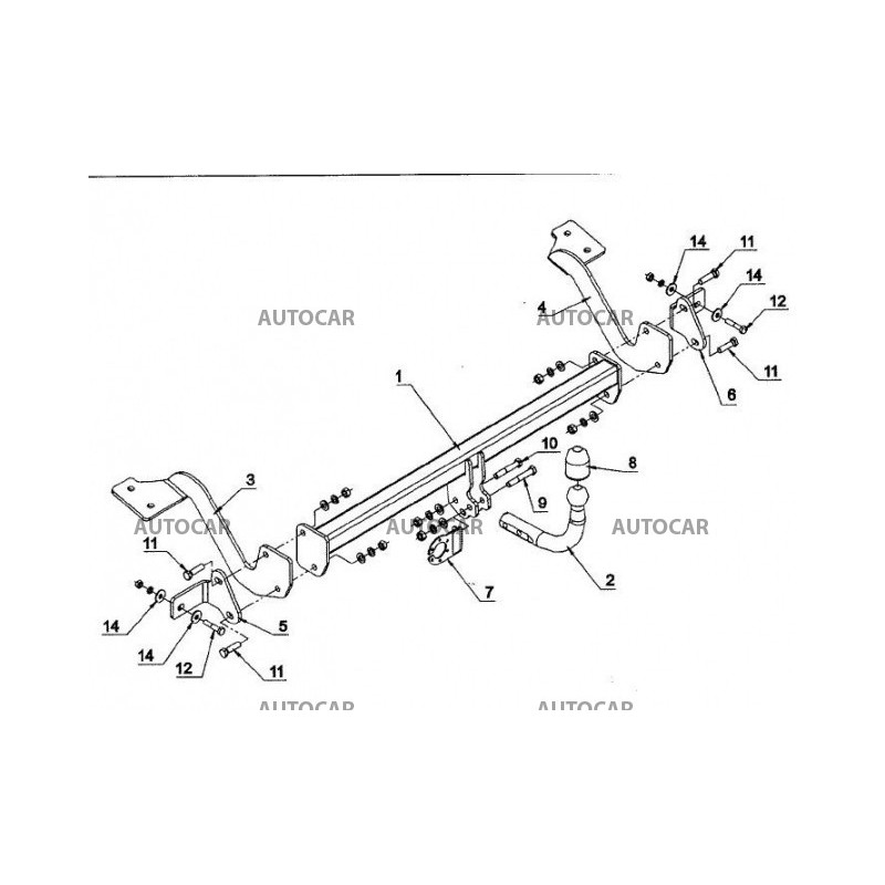 Anhängerkupplung für C4