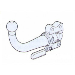 Anhängerkupplung für 300 M Sedan - automat–AHK abnehmbar - von 1998 - 2004