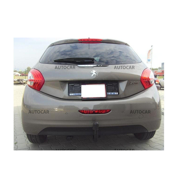 Anhängerkupplung für 208 - 3/5-türig - automat vertikal–AHK abnehmbar - von 2012/-