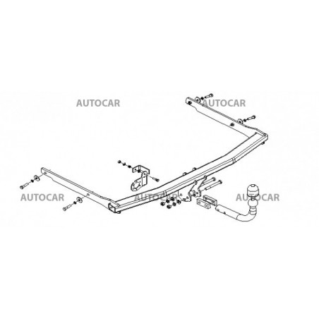 Anhängerkupplung für FOCUS - 3/5-türig - automat–AHK abnehmbar - von 2004/09 Anhängerkupplung für FOCUS - 3/5-türig - automat–AHK abnehmbar - von 2004/09
