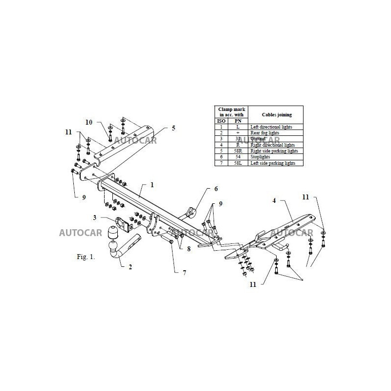 Anhängerkupplung für CR-V - 5 dv - manuell–AHK starr - von 2007